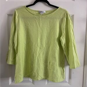 Liz Claiborne Light Green Long Sleeve Top